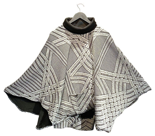Grey Textured Poncho