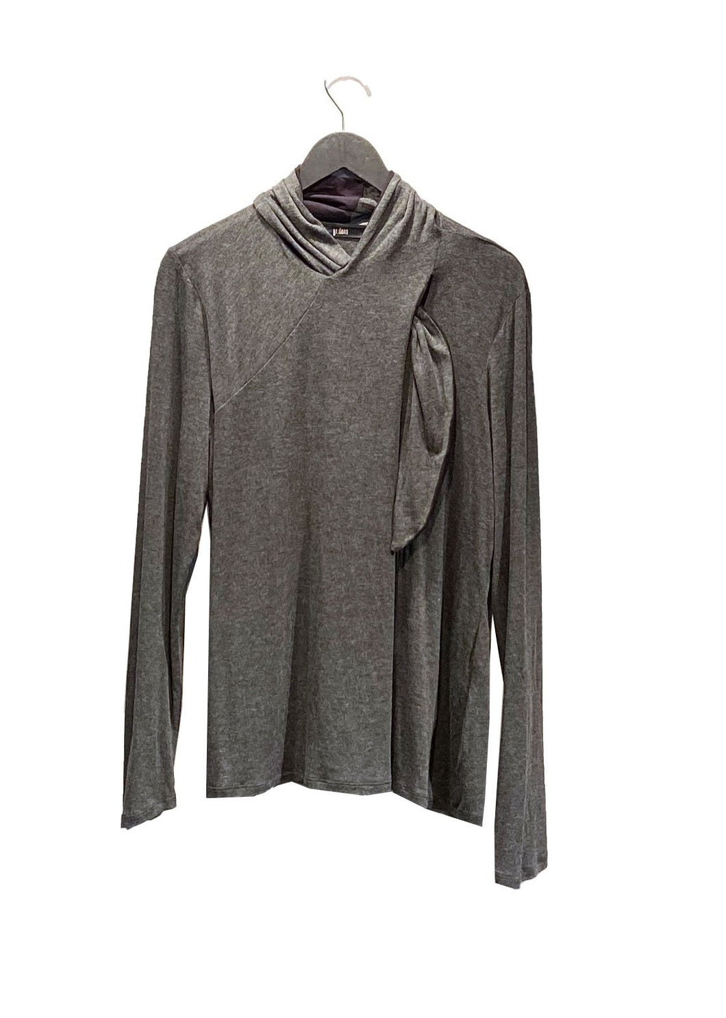 Scarf Top Charcoal
