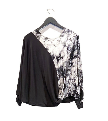 Print Swoop Top