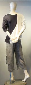 Yin Yang Top - Blk & Wht