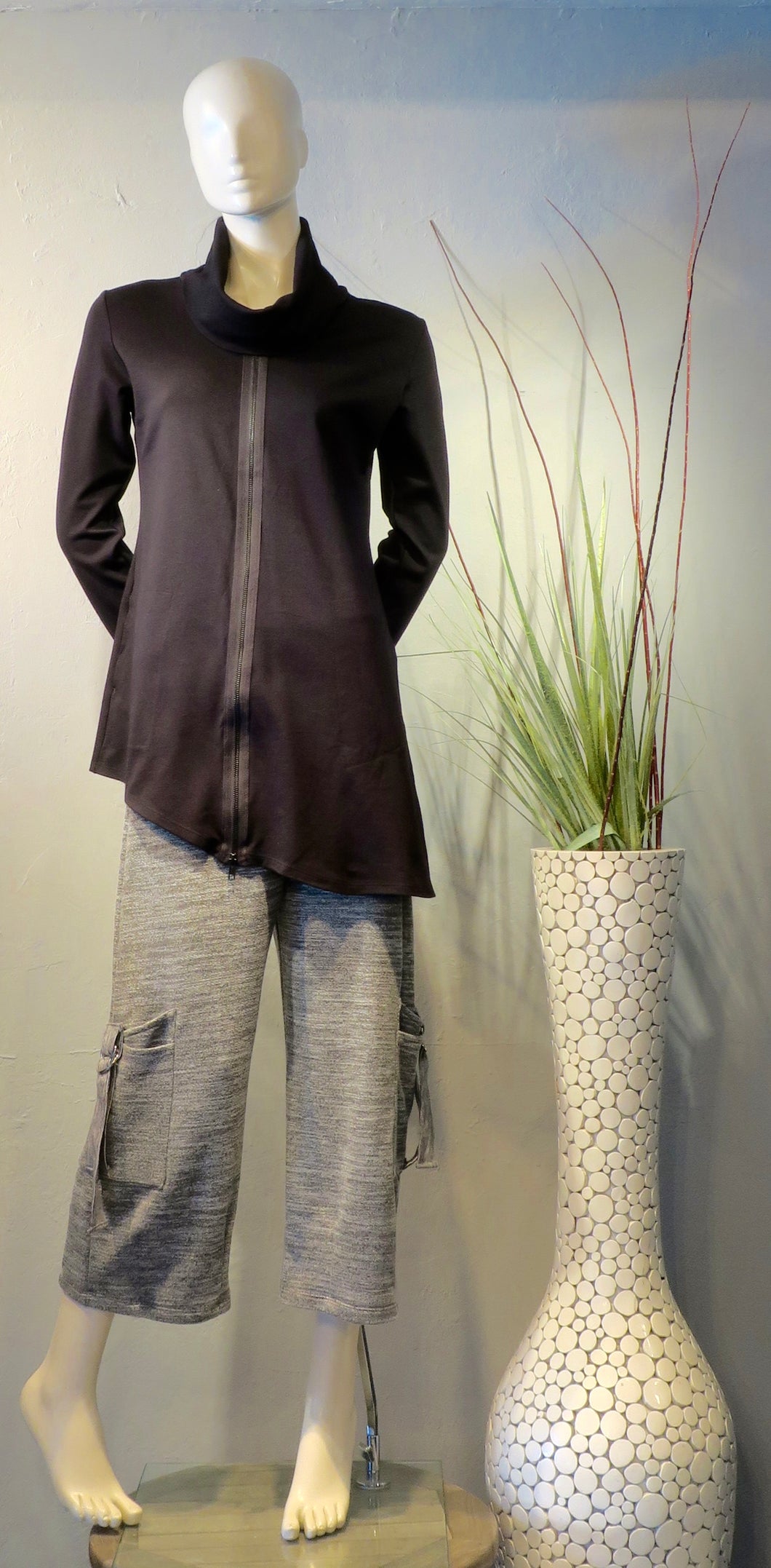 Zip Tunic-Black