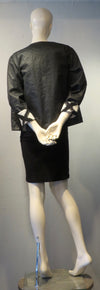 Waxed Cotton Cropped Jacket