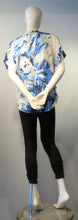 Load image into Gallery viewer, Side Drape Blouse Watercolor