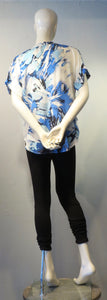Side Drape Blouse Watercolor