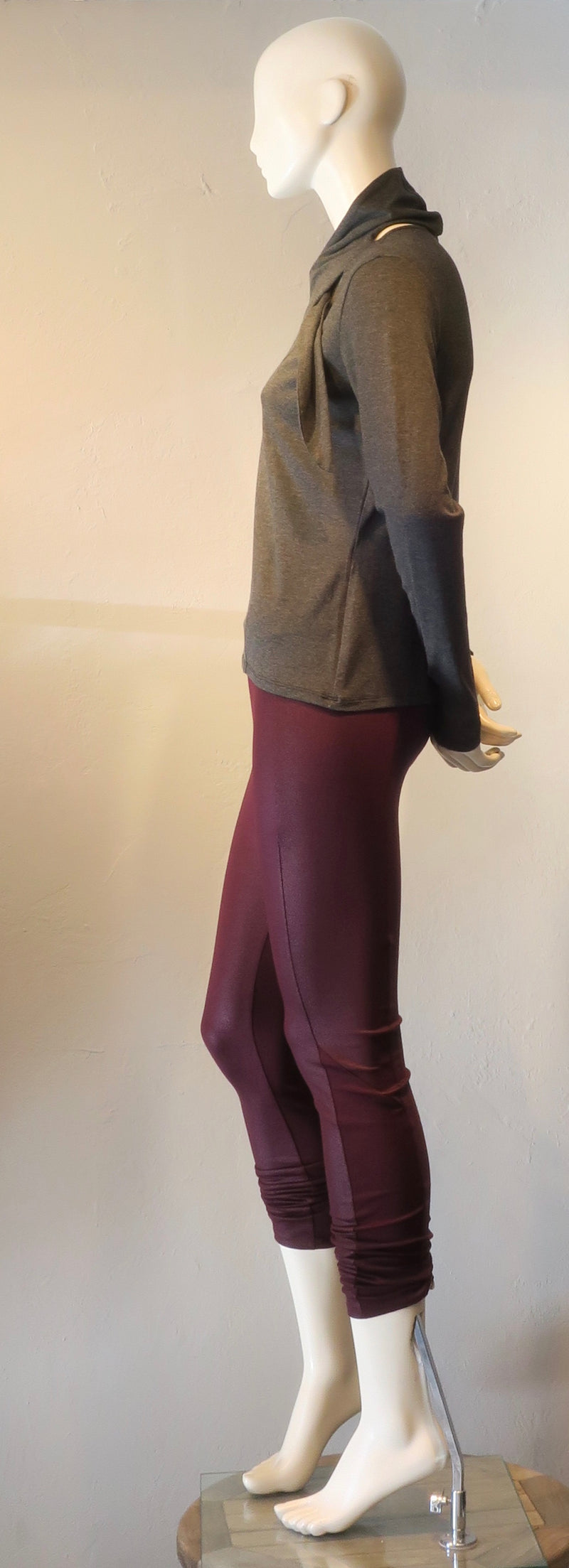Scarf Top-Charoal