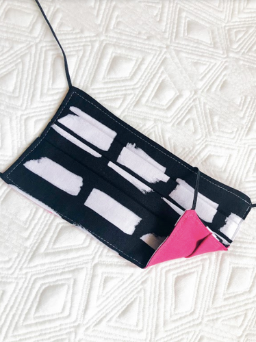 Reusable Mask - KIDS: Black and White Print/Print  (1 -Mask)