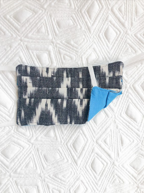 Reusable Mask - KIDS: Ikat/Turquoise  (1 -Mask)