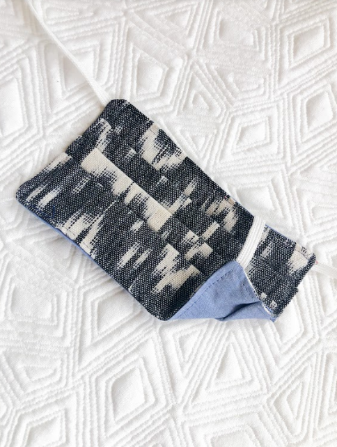 Reusable Mask - KIDS: Ikat/Light Blue  (1 -Mask)
