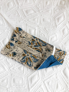 ORGANIC Reusable Mask - KIDS: Vine Print/Blue (1 -Mask)