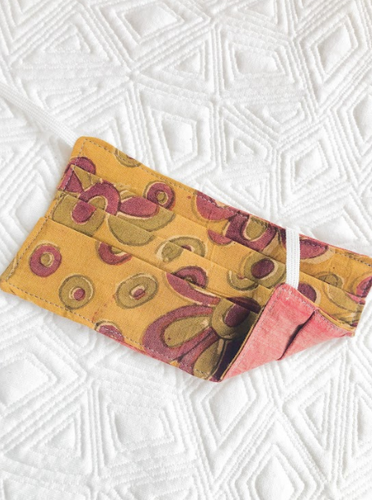 ORGANIC Reusable Mask - KIDS: Ruby Circles/Blush (1 -Mask)