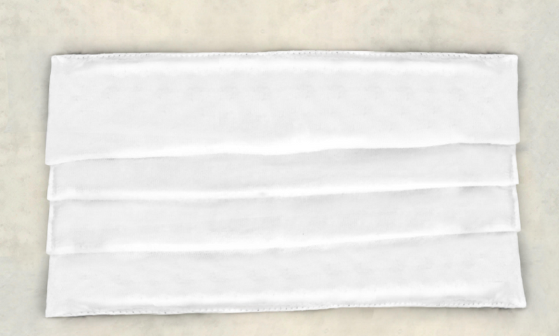 Silk Scarf Reusable Mask - Blurred Black and White (1 Mask)