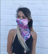 Silk Scarf Reusable Mask - Pink Hues  (1 Mask)
