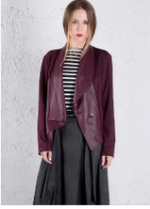 Draped Blazer - Port