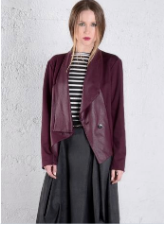 Draped Blazer - Port