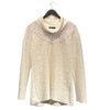 Textured Fringe Top  - Bone