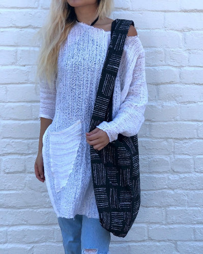 Shoulder Bag - Black Dots