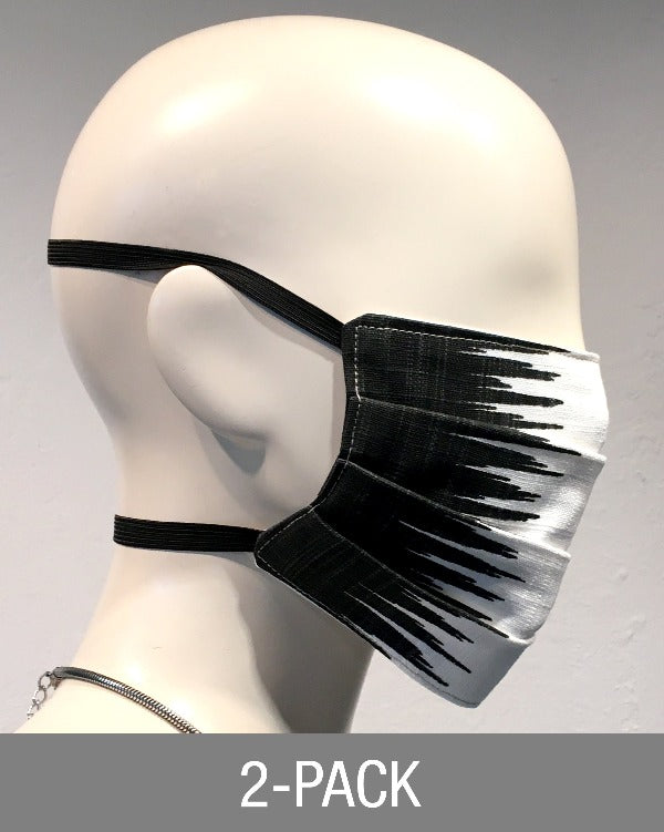 Reusable Mask - Blk/White Frequency  (2-Pack)