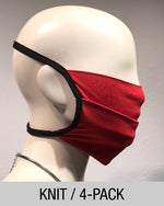 Reusable Mask - KNIT - Blood Orange  (4-Pack)