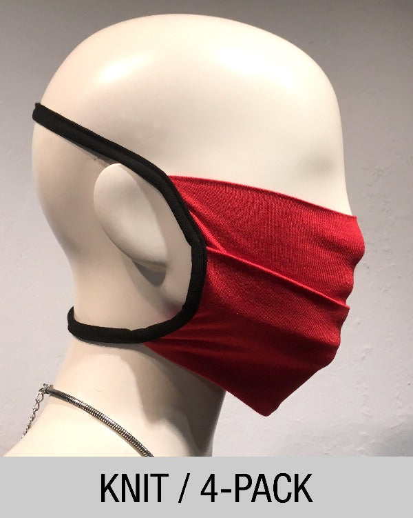 Reusable Mask - KNIT - Blood Orange  (4-Pack)