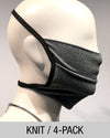 Reusable Mask - KNIT - Grey  (4-Pack)