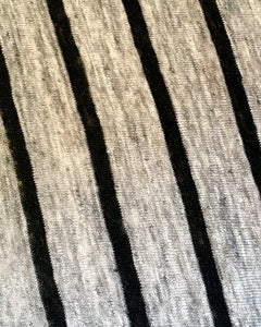 Reusable Mask - KNIT - Heather Grey/Black Stripe  (4-Pack)