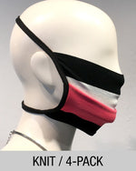 Reusable Mask - KNIT - Punch Stripe  (4-Pack)