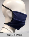 Reusable Mask - KNIT - Royal Blue  (4-Pack)