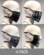 Reusable Mask - Mixed NOIR "A"  (4-Pack)