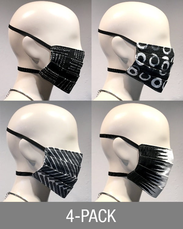 Reusable Mask - Mixed NOIR "A"  (4-Pack)