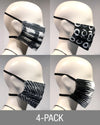 Reusable Mask - Mixed NOIR "B"  (4-Pack)