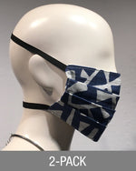 Reusable Mask - Navy Geometric (2-Pack)