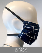Reusable Mask - Navy Lines  (2-Pack)