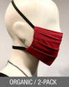 Reusable Mask - ORGANIC - Red (2-Pack)